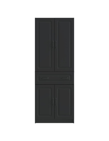 Set di armadi 2 pcs Nero Legno ingegnerizzato