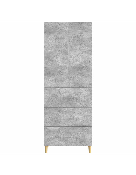 Set di armadi 2 pcs Grigio Cemento 66 x 34,5 x 90 cm