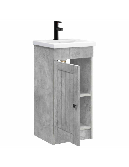 Mobile da bagno con lavabo Grigio Cemento 42 x 40 x 84,5 cm
