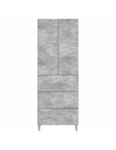 Set di armadi 2 pcs Grigio Cemento 66 x 34,5 x 90 cm