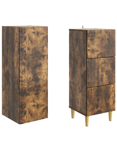 Set di armadi 2 pcs 33 x 34,5 x 90 cm Legno ingegnerizzato