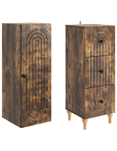 Set di armadi 2 pcs 33 x 34,5 x 90 cm Legno ingegnerizzato