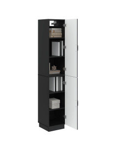 Set di armadi 2 pcs Nero Legno ingegnerizzato 2