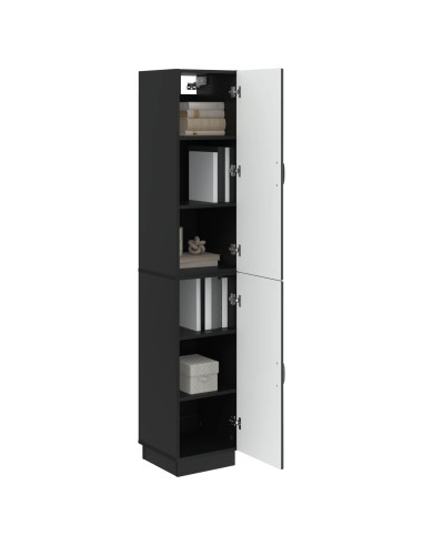 Set di armadi 2 pcs Nero Legno ingegnerizzato