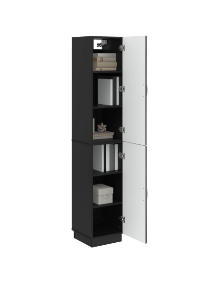 Set di armadi 2 pcs Nero Legno ingegnerizzato