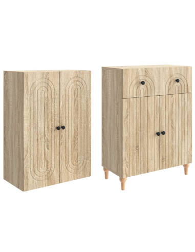 Set di armadi 2 pcs 66 x 34,5 x 90 cm Legno ingegnerizzato