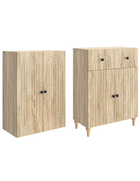 Set di armadi 2 pcs 66 x 34,5 x 90 cm Legno ingegnerizzato