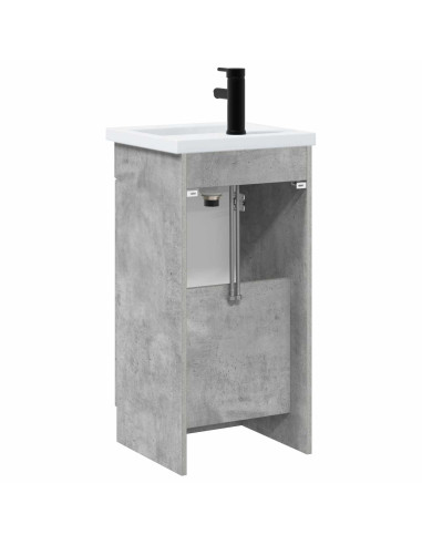 Mobile da bagno con lavabo Grigio Cemento 42 x 40 x 84,5 cm