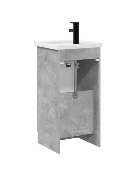 Mobile da bagno con lavabo Grigio Cemento 42 x 40 x 84,5 cm
