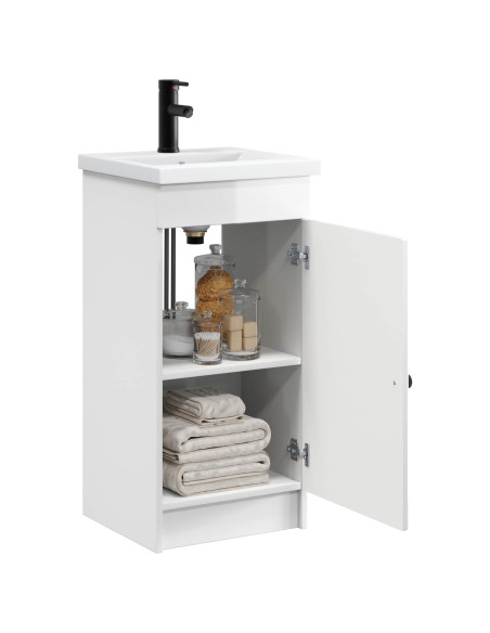 Mobile da bagno con lavabo Bianco Lucido 42 x 40 x 84,5 cm