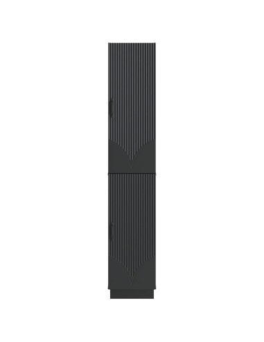 Set di armadi 2 pcs Nero Legno ingegnerizzato