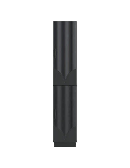 Set di armadi 2 pcs Nero Legno ingegnerizzato