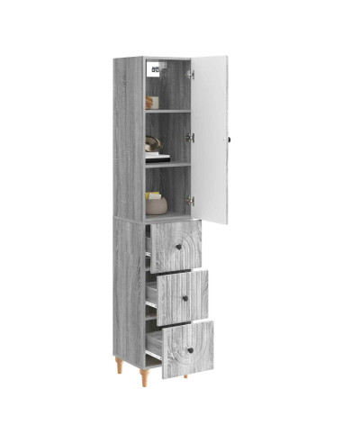 Set di armadi 2 pcs 33 x 34,5 x 90 cm Legno ingegnerizzato