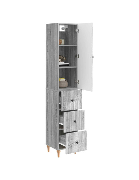Set di armadi 2 pcs 33 x 34,5 x 90 cm Legno ingegnerizzato