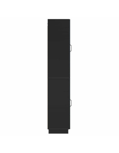 Set di armadi 2 pcs Nero Legno ingegnerizzato