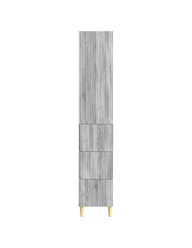 Set di armadi 2 pcs Sonoma grigio 33 x 34,5 x 90 cm