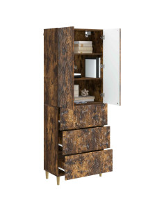 Set di armadi 2 pcs Rovere Fumo 66 x 34,5 x 90 cm 2