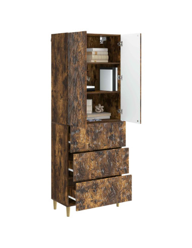 Set di armadi 2 pcs Rovere Fumo 66 x 34,5 x 90 cm