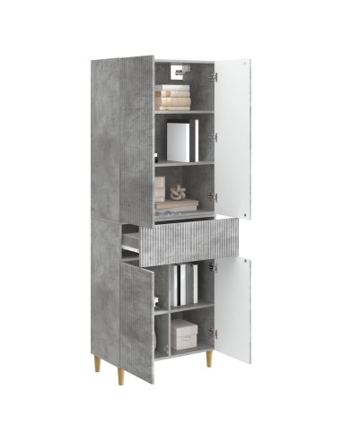 Set di armadi 2 pcs Grigio Cemento 66 x 34,5 x 90 cm