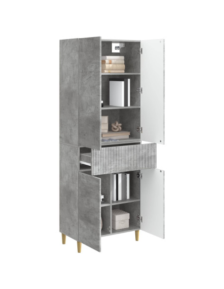 Set di armadi 2 pcs Grigio Cemento 66 x 34,5 x 90 cm