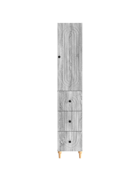 Set di armadi 2 pcs 33 x 34,5 x 90 cm Legno ingegnerizzato