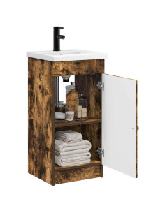 Mobile da bagno con lavabo Rovere Fumo 42 x 40 x 84,5 cm 2