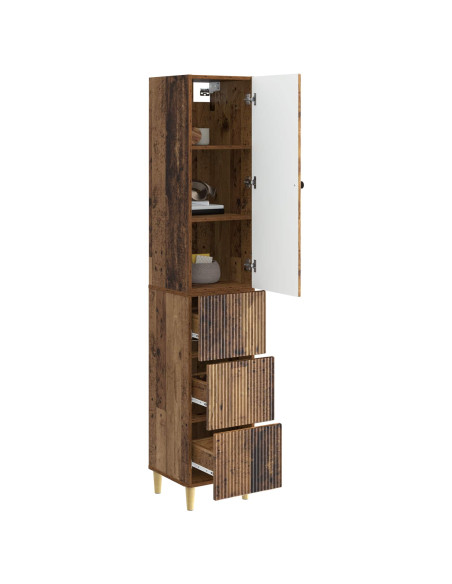 Set di armadi 2 pcs 33 x 34,5 x 90 cm Legno ingegnerizzato