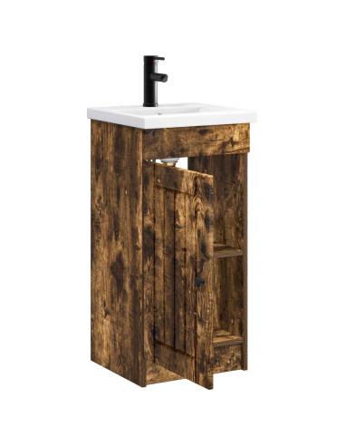 Mobile da bagno con lavabo Rovere Fumo 42 x 40 x 84,5 cm