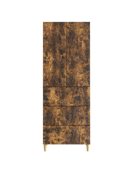 Set di armadi 2 pcs Rovere Fumo 66 x 34,5 x 90 cm