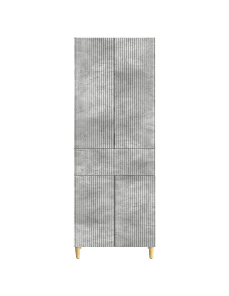 Set di armadi 2 pcs Grigio Cemento 66 x 34,5 x 90 cm