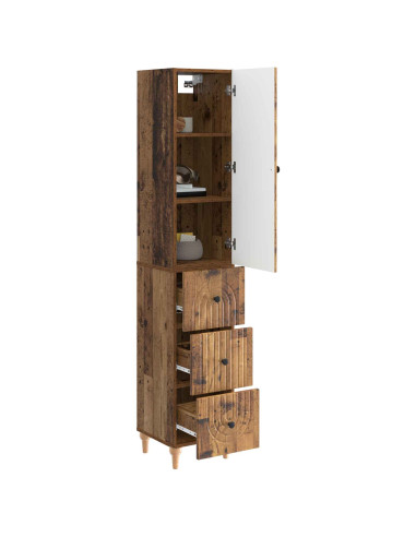 Set di armadi 2 pcs 33 x 34,5 x 90 cm Legno ingegnerizzato