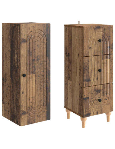 Set di armadi 2 pcs 33 x 34,5 x 90 cm Legno ingegnerizzato