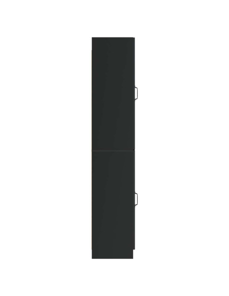 Set di armadi 2 pcs Nero Legno ingegnerizzato