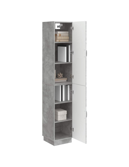 Set di armadi 2 pcs Grigio Cemento Legno ingegnerizzato