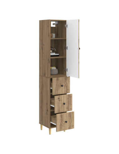 Set di armadi 2 pcs 33 x 34,5 x 90 cm Legno ingegnerizzato