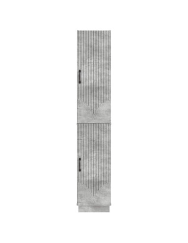 Set di armadi 2 pcs Grigio Cemento Legno ingegnerizzato