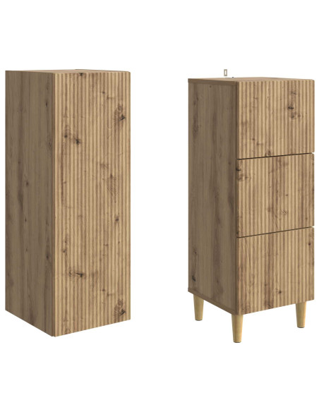 Set di armadi 2 pcs 33 x 34,5 x 90 cm Legno ingegnerizzato