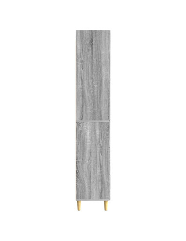 Set di armadi 2 pcs Sonoma grigio 66 x 34,5 x 90 cm