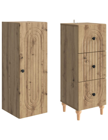 Set di armadi 2 pcs 33 x 34,5 x 90 cm Legno ingegnerizzato
