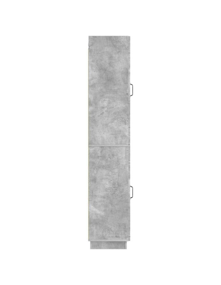 Set di armadi 2 pcs Grigio Cemento Legno ingegnerizzato