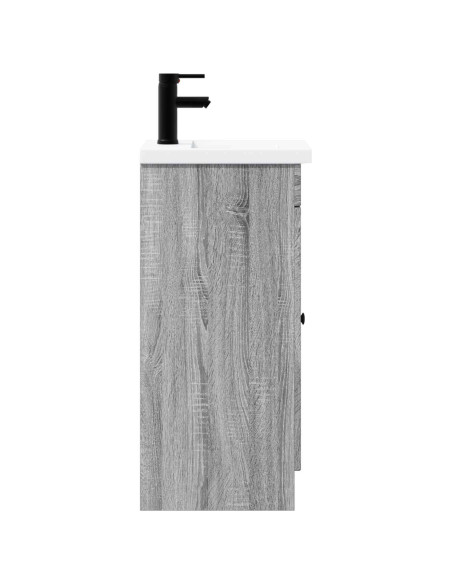 Mobile da bagno con lavabo Sonoma grigio 42 x 40 x 84,5 cm