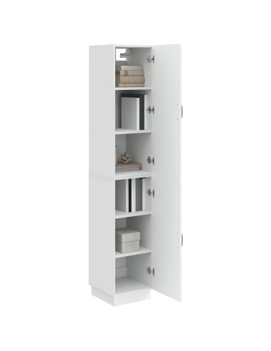 Set di armadi 2 pcs Bianco Lucido Legno ingegnerizzato