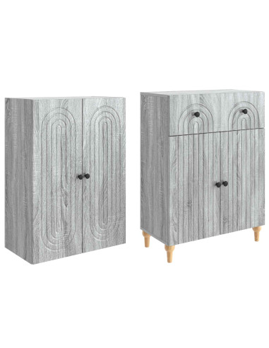 Set di armadi 2 pcs 66 x 34,5 x 90 cm Legno ingegnerizzato