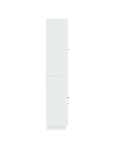 Set di armadi 2 pcs Bianco Lucido Legno ingegnerizzato