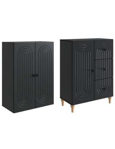 Set di armadi 2 pcs 66 x 34,5 x 90 cm Legno ingegnerizzato