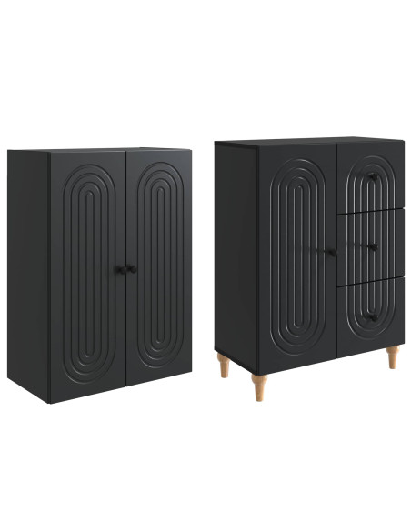 Set di armadi 2 pcs 66 x 34,5 x 90 cm Legno ingegnerizzato