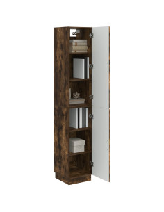 Set di armadi 2 pcs Rovere Fumo Legno ingegnerizzato 2
