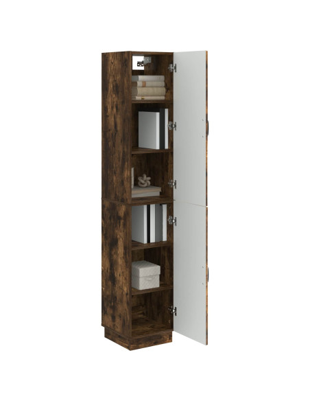 Set di armadi 2 pcs Rovere Fumo Legno ingegnerizzato