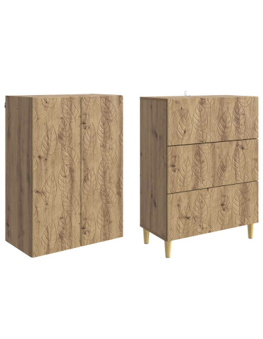 Set di armadi 2 pcs Rovere Artigianale 66 x 34,5 x 90 cm