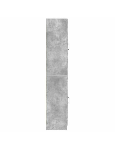 Set di armadi 2 pcs Grigio Cemento Legno ingegnerizzato